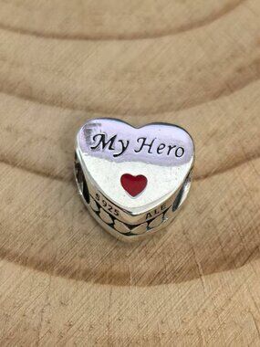 Pandora My Hero Heart Bead Charm Bracelet, S925 Silver Jewelry